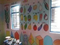 Classroom repair and painting, Mangaon school, Neral